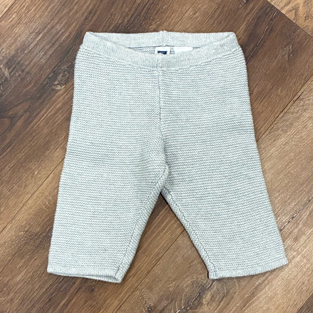 Janie & Jack Gray Knit Pants Bottoms 3-6m